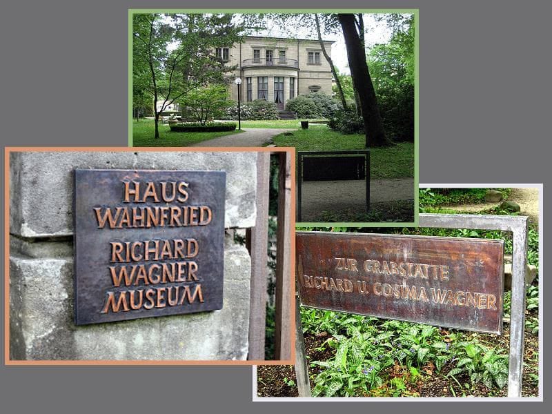 Haus Wahnfried vom Hofgarten aus Haus Wahnfried vom Hofgarten aus